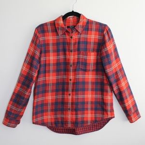 Madewell Flannel Button Down Shirt XS